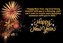 90+ Romantic Happy New Year Wishes Message For Your Love 2025