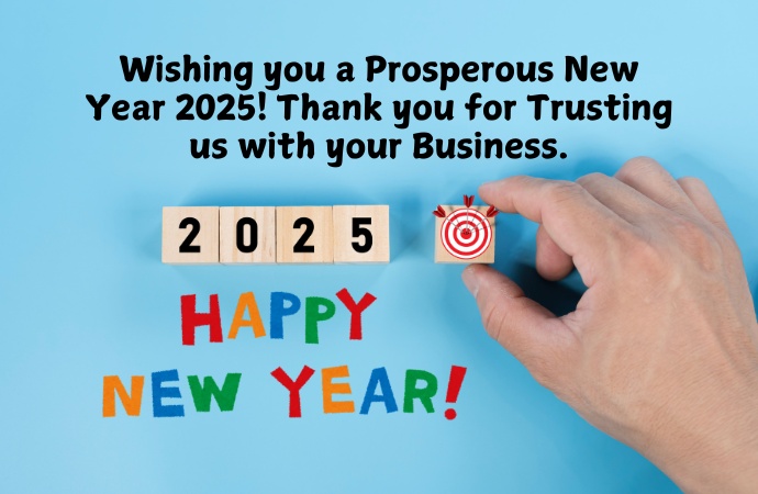 Business Happy New Year 2025 Wishes Messages For Customers, Clients & Partner