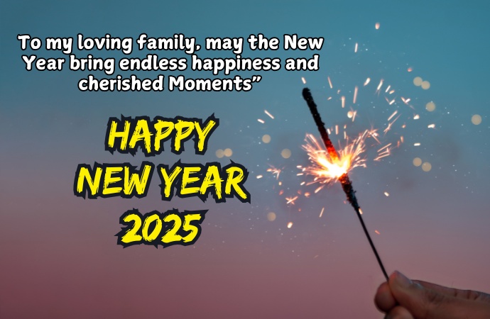 Happy New Year Wishes Message for Family and Family Members 2025