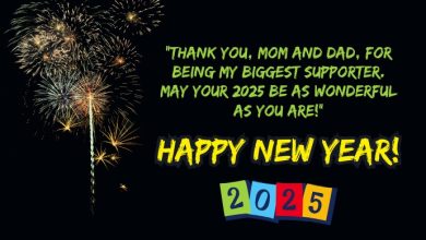 Happy New Year Wishes Messages For Mom and Dad 2025