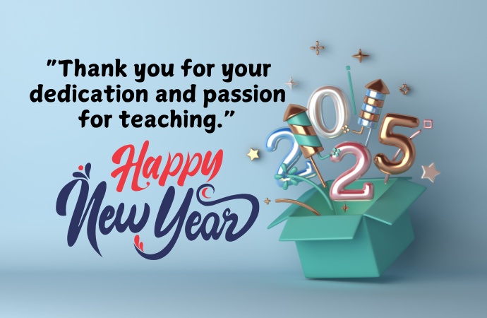 Happy New Year Wishes for Teachers 2025