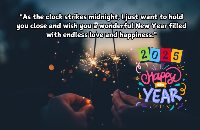 Romantic Happy New Year Wishes, Quotes, Messages for Lover, Girlfriend & Boyfriend 2025