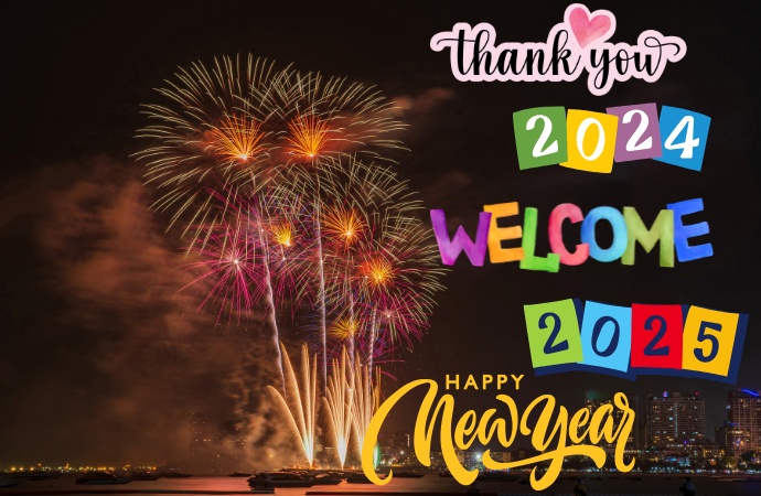 Thank You 2024 Welcome 2025 Happy New Year